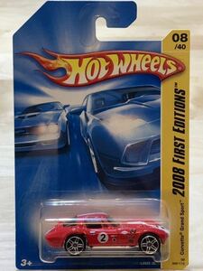 【新品：未開封】HOT WHEELS ホットウィール コルベット グランドスポーツ / Corvette Grandsport [レッド/ホワイトストライプ]