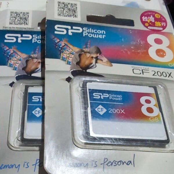 シリコンパワー コンパクトフラッシュカード 8GB ２個セット