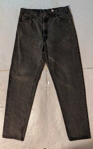  rare!! USA made Levis 550 black jeans [W36×L30] reverse side button 554 America made Vintage 90s/80s Levi's Denim pants old clothes 501 560