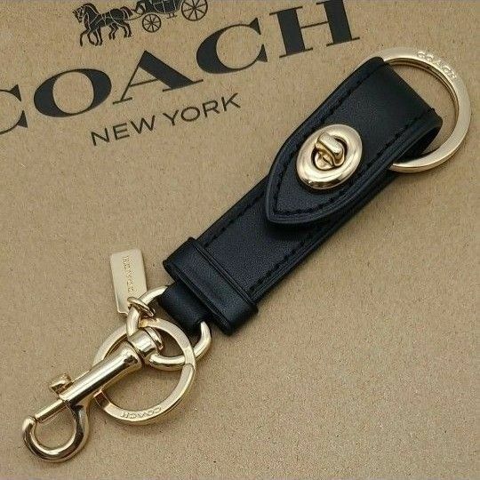 新品　COACH キーホルダー　 キーリング　 レザー