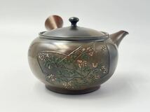  梅原 宗弘 造 名工 急須 茶器 常滑焼 茶注 横手急須 煎茶道具 茶道具 _画像2