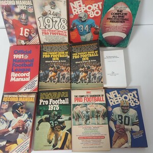 【古洋書】アメリカンフットボール　1970年1980年代　11種類12冊セット　YS8