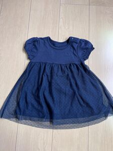 トップス 子供服 キッズ 女の子 チュニック 半袖Tシャツ カットソー 半袖 ベビー　UNIQLO ユニクロ