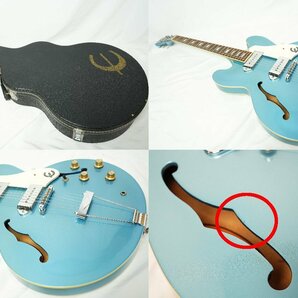 ★Epiphone★CASINO ML ブルーメタリック 1998年製 美品 HC付 エピフォン★の画像10