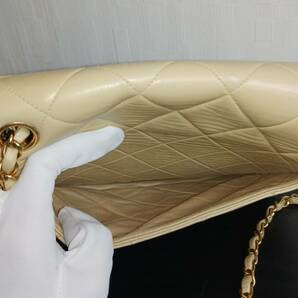 13205-04★シャネル/CHANEL マトラッセ チェーンショルダー ココマーク ベージュ系 ゴールド金具★の画像5