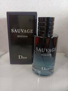 13298-01[ unused goods ]*Dior/ Dior SAUVAGE perfume o-du Pal fan 100ml*