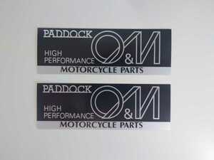 ミハラスペシャリティ ステッカー パドック O&M PADDOCCK O&M 三原 大下 MOTORCYCLE PARTS GPZ900R GSX-R1100 マフラー DIO RZ チャンバー