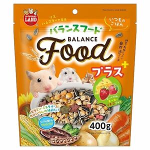 バランスフードプラス　新パッケージ　400g ×1P ハムスター、リス、モモンガ