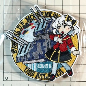 国内未発売 US製 USS アトランタ 刺繍ベルクロパッチ ■ ワッペン 艦これ ミリタリー 米海軍