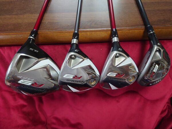 良品★TaylorMade R9 W1.3.5 UT4 4本★Flex S 