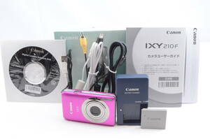 【完動美品】Canon キャノン IXY 210F ピンク　＃P0792404005Y