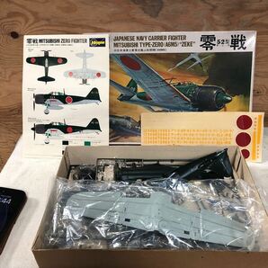 ハセガワ プラモデル 零戦 ゼロファイター 三菱 旧日本海軍三菱零式戦闘機 部品足りてるか不明 ジャンクの画像1