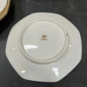 香蘭社 湯呑み 3個 小皿 取り皿 食器 蝶々 3枚 中古品 汚れありの画像6