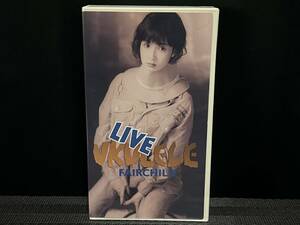  non rental goods # FAIRCHILD LIVE UKULELE #fea child live * ukulele 1990 1 month 14 day Japan youth pavilion YOU VHS not yet DVD.