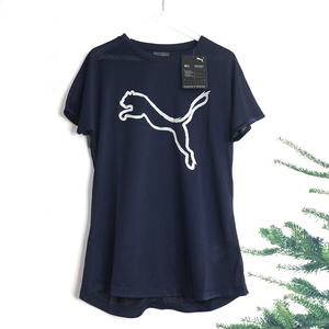 PUMA 濃紺 Tシャツ XSサイズ プーマ ネイビー 女性用 レディース