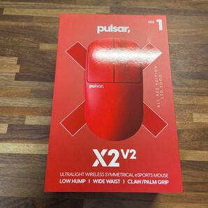 pulsar x2v2 mini 赤　red ゲーミングマウス Wireless