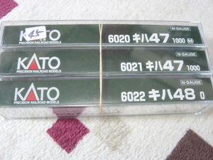 カトー単品No45　6020M,21，22　キハ47形DC「キハ47-1000M、T、キハ48-0」　3両セット（税込）税0　　　7622