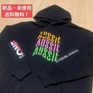 RIZIN 皇治 格闘技 AUSSIE SUNDAY コラボパーカー スウェット スウェットパーカー ブラック 黒 パーカー