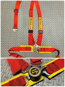  yellowtail tuck ssa belt cam-lock 3P 4 -point type seat belt red 4×3 racing Harness rotary buckle britax Sabelt