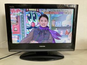 HY0794 TOSHIBA　東芝　液晶テレビ　19Ａ8000　10年製　BCASカード付　リモコン欠品　現状品　0404