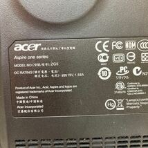 HY1069 Acer ASPIRE ONE ZG5 動作未確認　本体のみ　現状品　0422_画像7