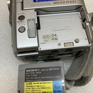 HY1131 SONY DCR-PC109 MiniDVデジタルビデオカメラ 通電OK バッテリーNG 現状品 0424の画像10