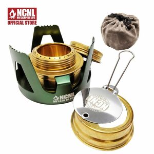 NCNL アルコールストーブ バーナー 軽量 五徳 蓋 登山 ソロキャンプ アウトドア用品 キャンプ用品（グリーン）