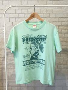 United Athle 半袖 Tシャツ Mサイズ グリーン プリント 映画 Faster, Pussycat! Kill! Kill! ユナイテッドアスレ ラス メイヤー