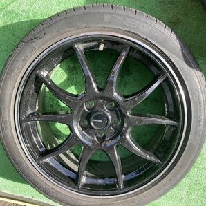 即納 ほぼ新品 Gスピード P-07 17インチ 4H100 6.5J+45 深溝 215/45R17 PIRELLI P8アクア ヤリス スイフト マツダ2 フィットプリウスの画像4