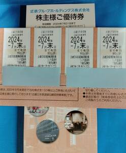 （送料無料ネコポス） 近鉄電車 ①株主優待乗車券４枚と②株主様ご優待券のセット