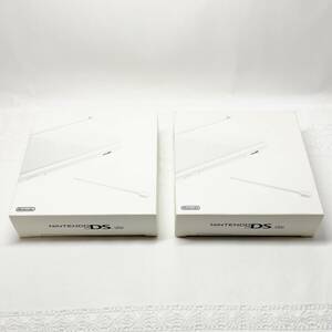 ★☆【ほぼ未使用】ニンテンドーDS Lite 本体 クリスタルホワイト【2台まとめ売りセット】完品 新品同様 任天堂 Nintendo 希少品☆★