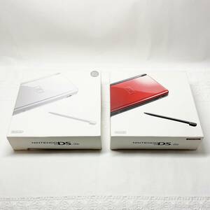 ★☆【良品・動作良好】ニンテンドーDS Lite 本体 グロスシルバー クリムゾン/ブラック【2台まとめ売りセット】任天堂 Nintendo 希少品☆★