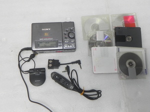 部品取り用　SONY MD　WALKMAN/MZ-R3　/オマケ多数　社外品のACアダプター・リモコン・ＭＤソフト等