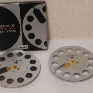 SONY R-7MB  メタルオープンリール7号テープ（未使用品・元箱入り）と空リール の 2本セットの画像1
