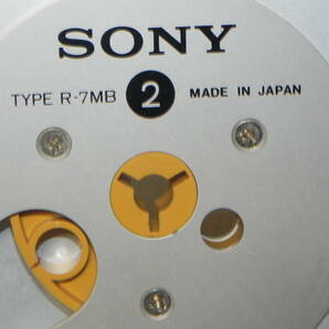 SONY R-7MB  メタルオープンリール7号テープ（未使用品・元箱入り）と空リール の 2本セットの画像5