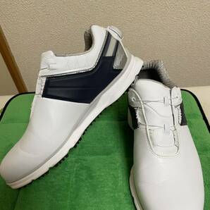 フットジョイ （FOOT JOY）PRO/SL カーボンボア53090J ホワイト/ネイビーの画像3