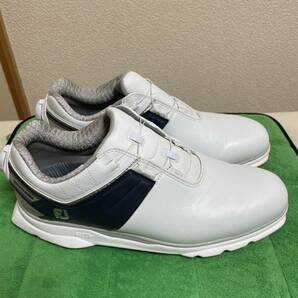 フットジョイ （FOOT JOY）PRO/SL カーボンボア53090J ホワイト/ネイビーの画像5