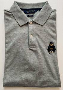 美品◆POLO RALPH LAUREN GOLF ポロ ラルフローレン ゴルフ　ポロベア刺繍　半袖ポロシャツ　半袖ゴルフシャツ　サイズLG PRO FIT