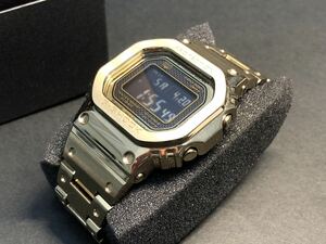 ■美品 箱 コマ 付属 カシオ CASIO G-SHOCK デジタル フルメタル 電波ソーラー GMW-B5000 ゴールド 