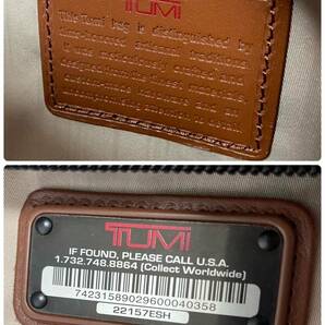 【未使用保管品】トゥミ TUMI トートバッグ ビジネスバッグ コンパニオントート バリスティックナイロン 本革 レザー ブラウン メンズ 仕事の画像9