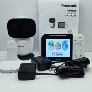 動作確認済み 付属品全有 動作 音声感知 見守りカメラ ベビーモニター ワイヤレス ベビーカメラ KX-HC705-W Panasonic