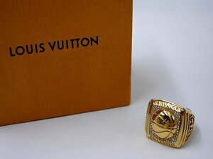 LOUIS VUITTON　ルイヴィトン　NBAバーグ　L/Vフライングボールレア　リング　MP3058　金属素材　約30.2ｇ