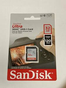 【 新品・サンディスク 正規品 】 SDカード 32GB SDHC Class10 UHS-I 読取り最大120MB/s SanDisk Ultra 