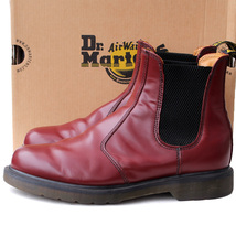 Dr.MARTENS ドクターマーチン★2976 チェルシーブーツ UK7＝26 サイドゴアブーツ チェリーレッド ショートブーツ p i-695_画像1