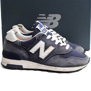 USA made * New balance NEW BALANCE* low cut sneakers US6=24 M1400CSE leather mesh men's navy i-725