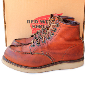 縦羽タグ★Red Wing SHOES レッドウィング★6inch CLASSIC MOC US7.5E=25.5 875 アイリッシュセッター USA製 オロイジナル メンズ p i-742