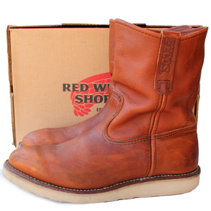 USA製★Red Wing SHOES レッドウィング★PECOS BOOTS US8E＝26 866 ペコスブーツ オロイジナル 07年製 バイカー メンズ ウエスタン i-743