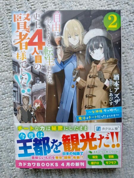 自由に生きようと転生したら、史上4人目の賢者様でした!? : 女神様、今の時代に魔法はチートだったようです 2しあびす酒本 アズサ