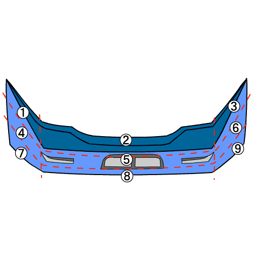 プリウス DAA-ZVW30 フロントバンパーフェース個人宅発送不可 202 52119-47080-C0 プリウス DAA-ZVW30 フロントバンパーフェース個人宅発送不可 202 52119-47080-C0
