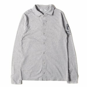 HYSTERIC GLAMOUR ヒステリックグラマー シャツ サイズ:S ガールプリント コットン 長袖シャツ カットソー グレー 日本製 トップス